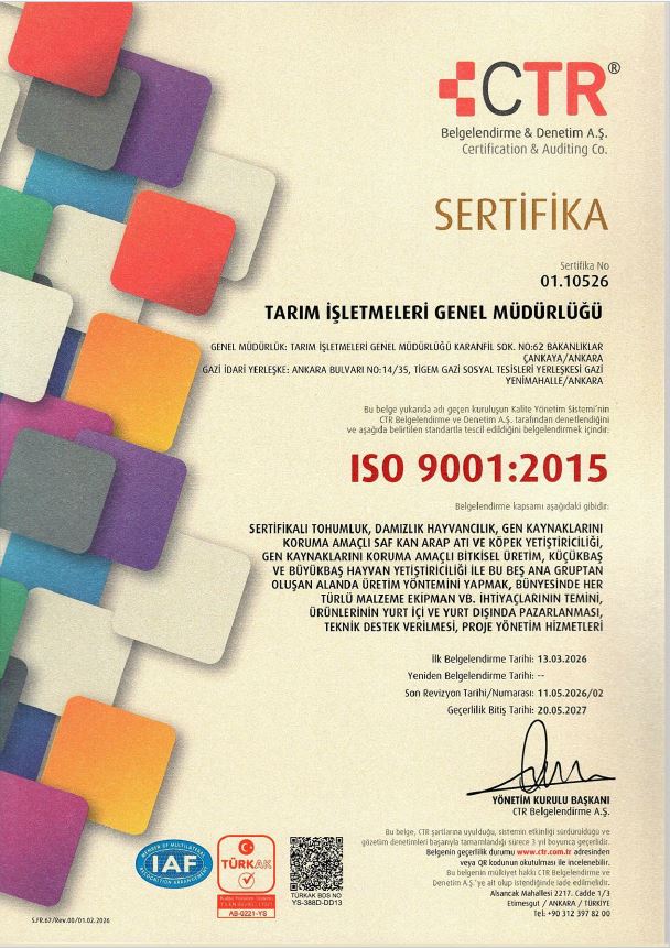 GENEL MÜDÜRLÜK - TS EN ISO 9001_2015 Kalite Yönetim Sistemi Belgesi (Türkçe)